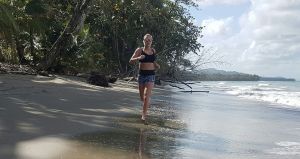 runner on beach